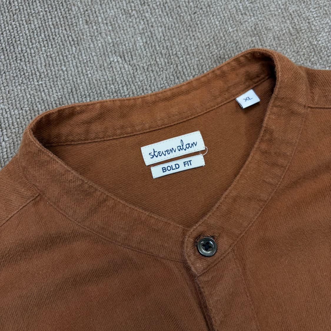 steven alan 스티븐알란 노카라 플란넬 셔츠  상품이미지2