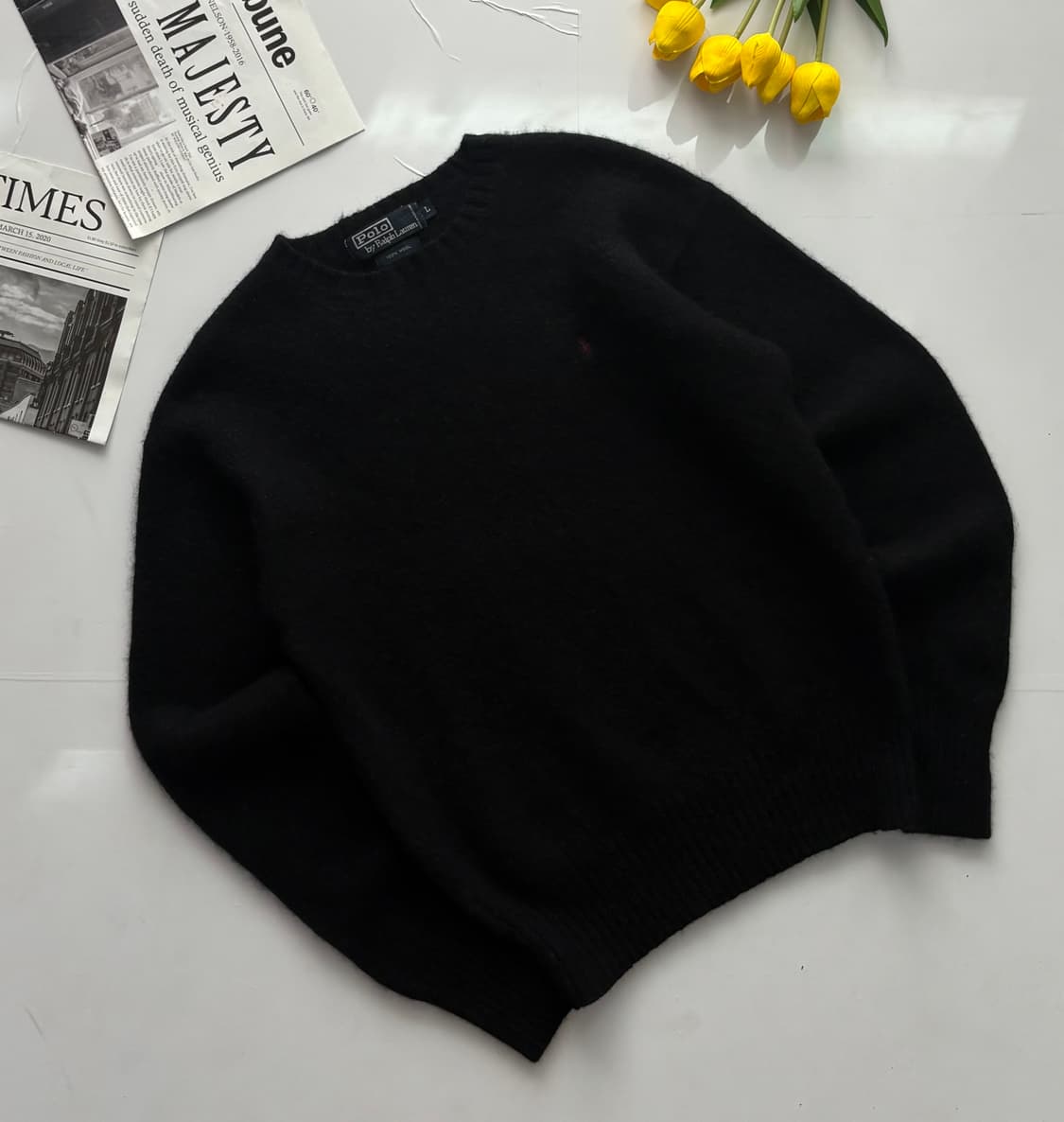 Polo 폴로랄프로렌 울 차콜 니트 상품이미지1