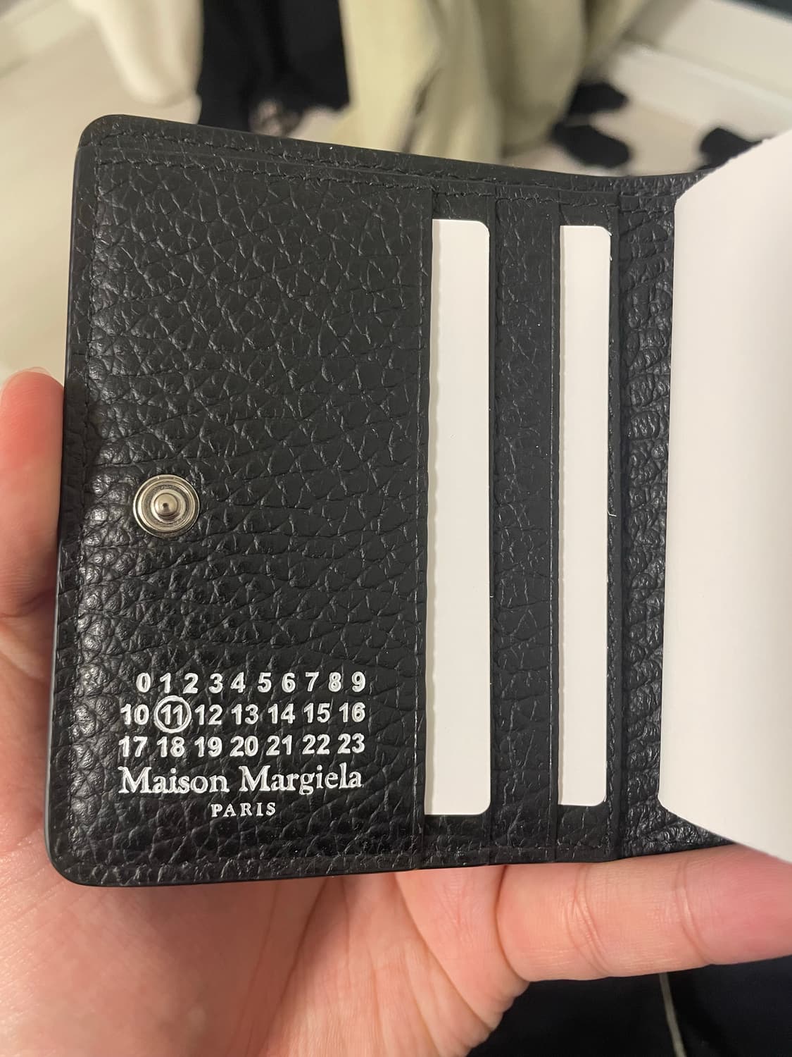 메종 마르지엘라 컴팩트 반지갑 블랙 S56UI0140 상품이미지5