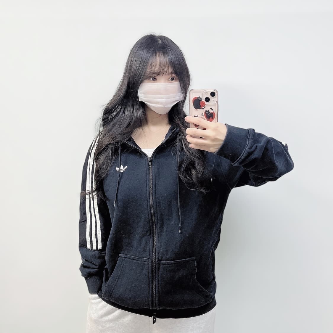 아디다스 파이어버드 래드킨 풀 후드집업 블랙 상품이미지1