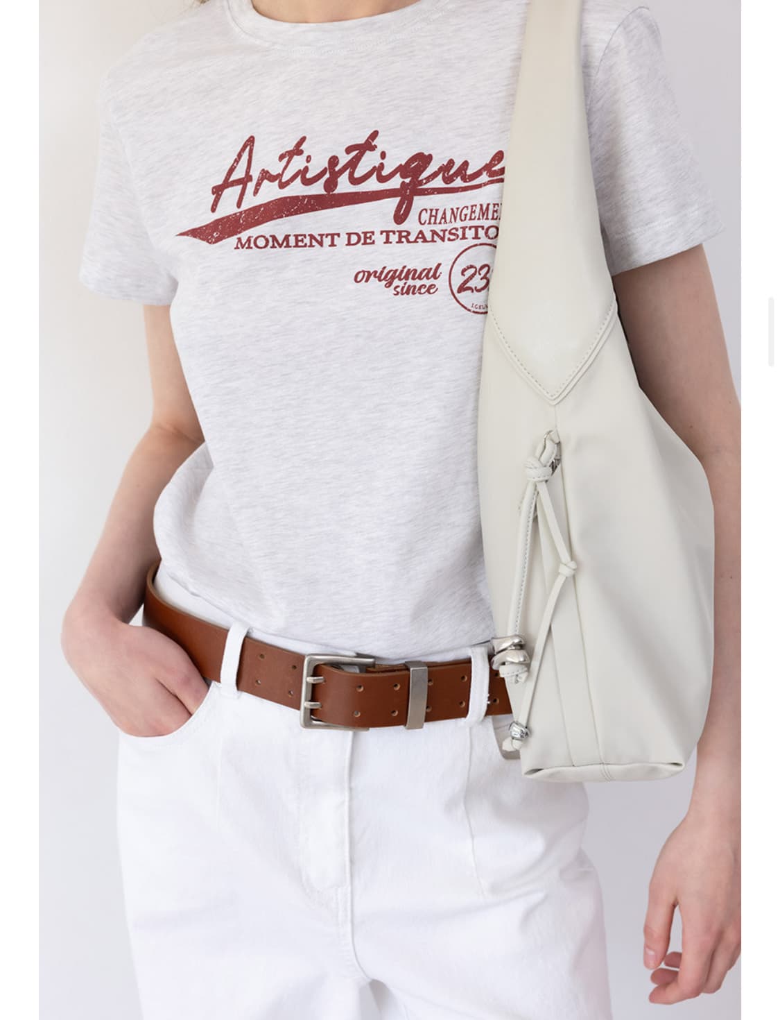 루에브르 호보백 오트밀 Tour hobo large oatmeal 상품이미지1