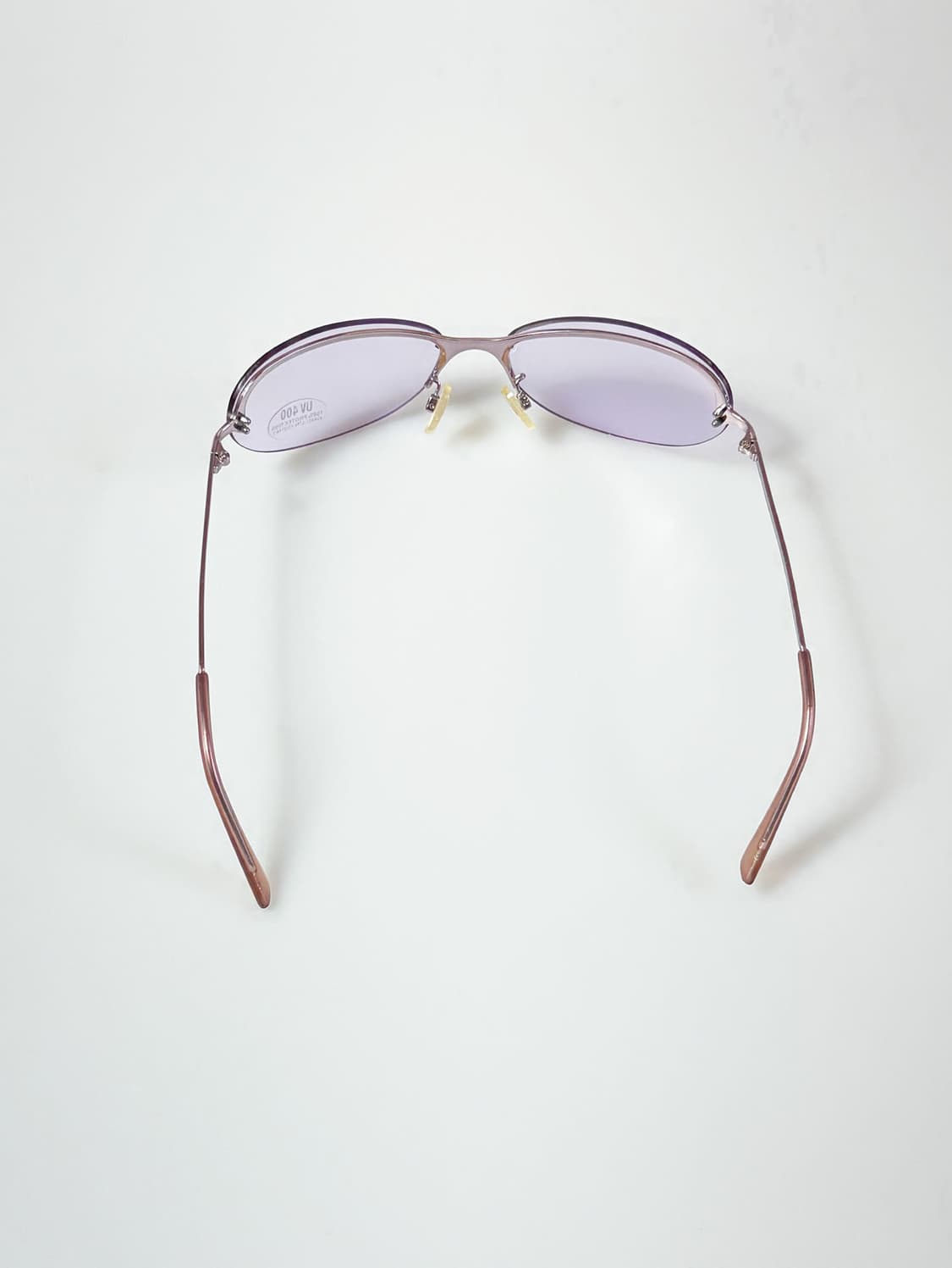 90s UNOSOLEIL 무테 캣아이 퍼플 틴트 빈티지 선글라스 상품이미지5