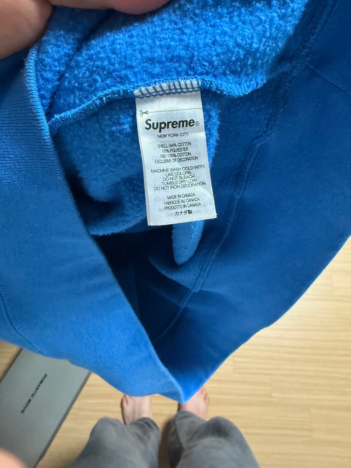 슈프림 박스로고 블루 XL 상품이미지2