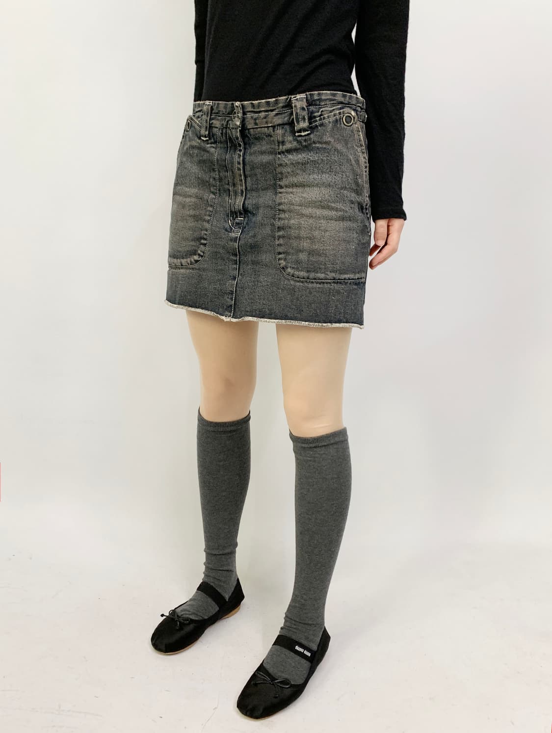 메종 마르지엘라 mm6 데님 미니스커트 상품이미지2