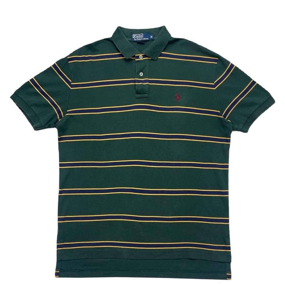 POLO RALPH LAUREN 피마코튼 스트라이프 카라티 그린 M 상품이미지1