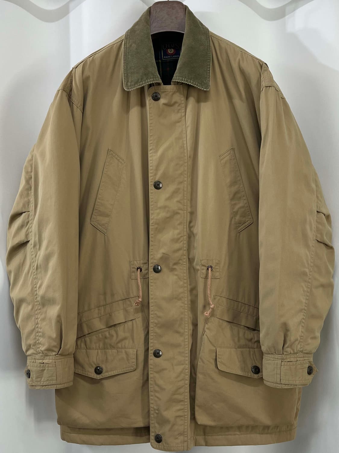 90's 챕스 랄프로렌 코듀로이 탄베이지 헌팅 필드 자켓 상품이미지1