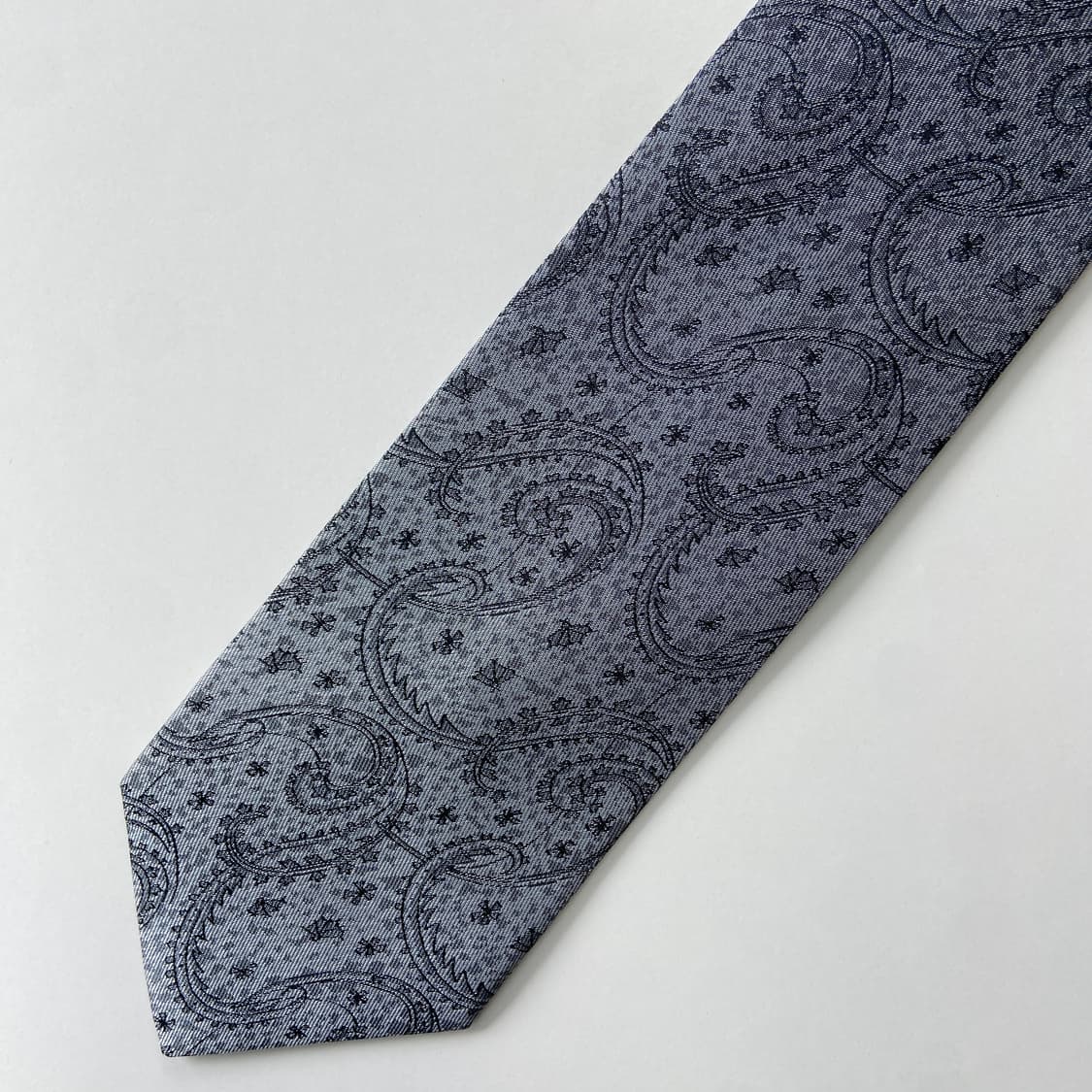 BALENCIAGA 발렌시아가 페이즐리 정품 명품 넥타이8.1cm 상품이미지5