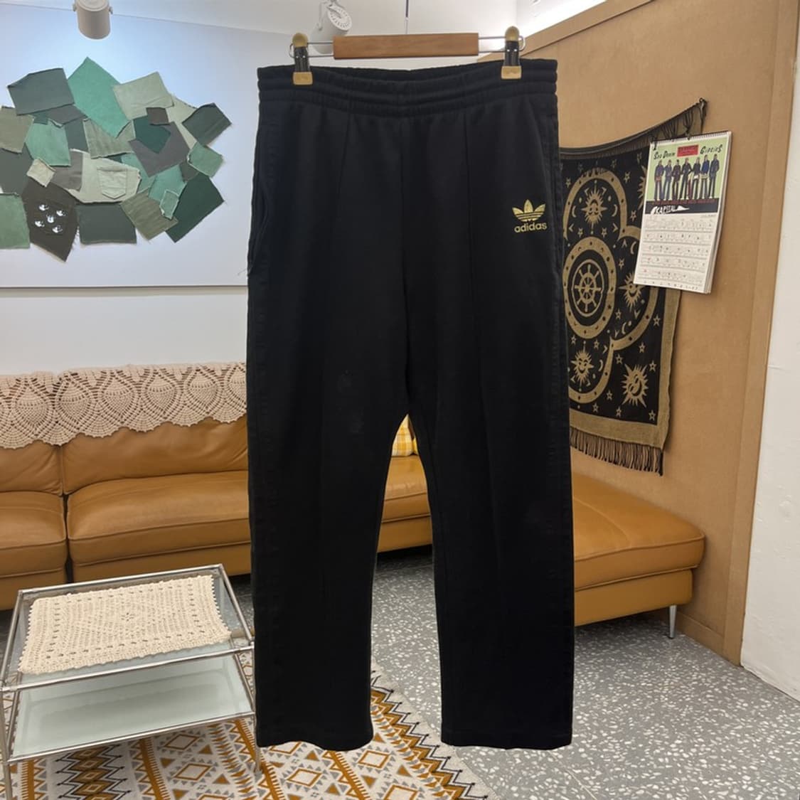 아디다스 흑탭 레트로 빈티지 져지 트랙팬츠 95 C10809 상품이미지3