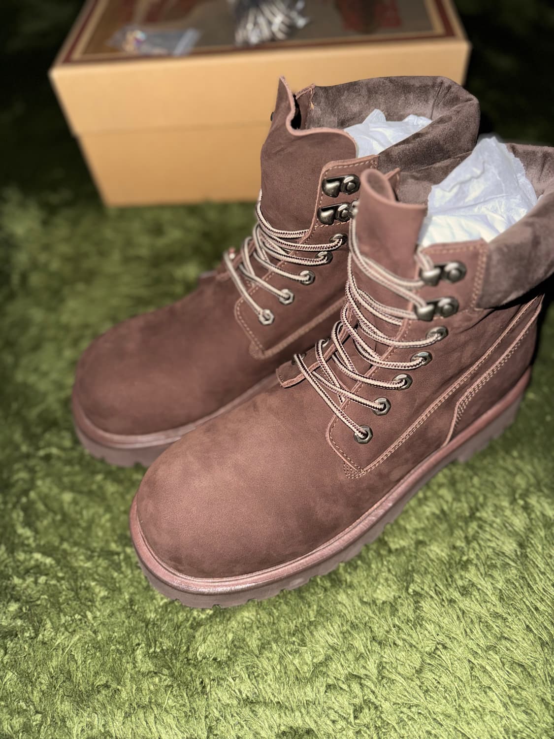 [290] 킨치 마이네임이즈피터 콜라보 옐로우 부츠 888 브라운 상품이미지3