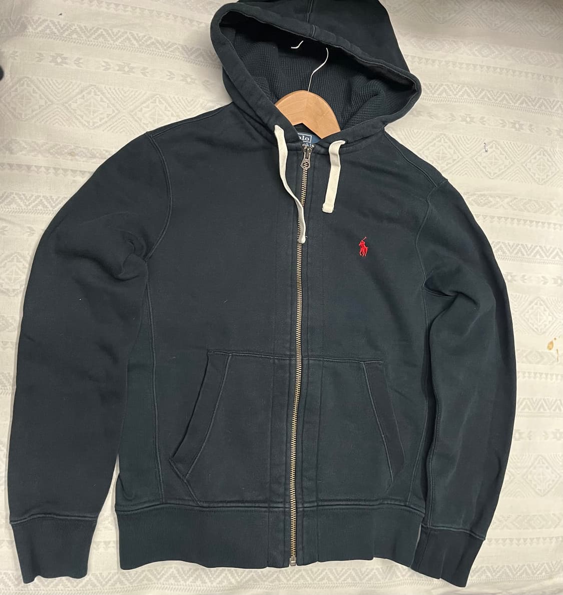 폴로 랄프로렌 블랙 후드집업 상품이미지2