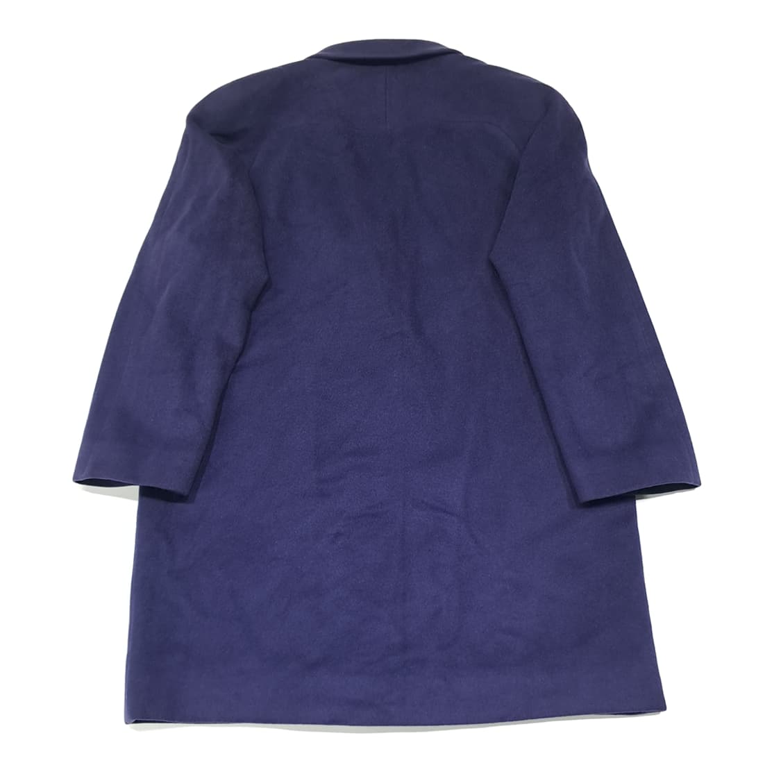 CL089 S/M 버버리 90s 울 캐시미어 블렌드 금장 로고 버튼 래 상품이미지10