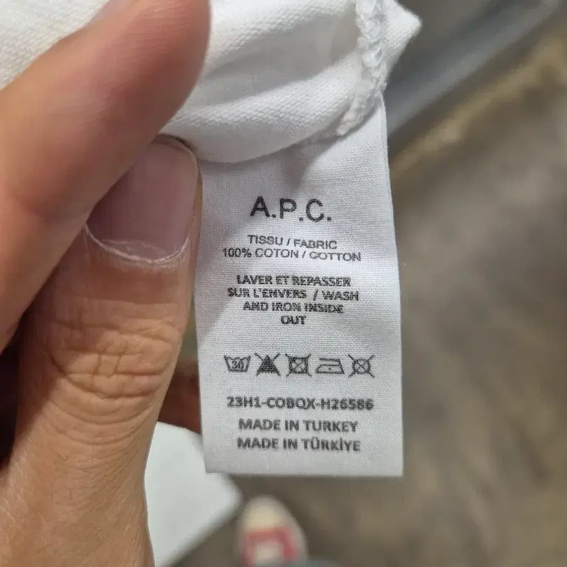 A.P.C. 반팔티 화이트 L 상품이미지8