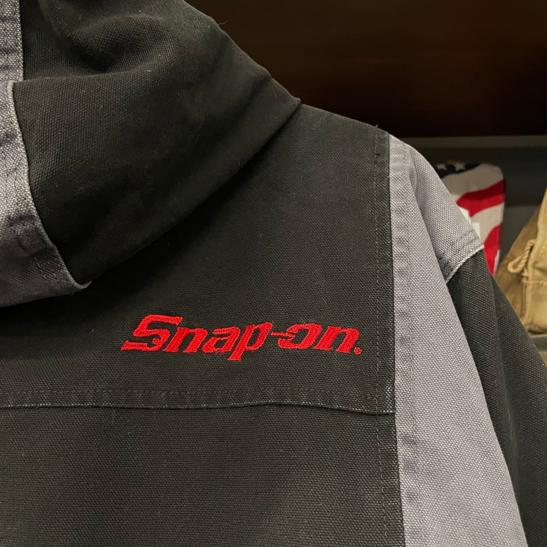 10s 스냅온 Snap-on 스펠 아웃 엘보패치 액티브 워크 자켓 상품이미지4