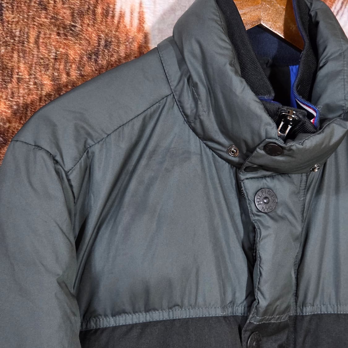 타미힐피거 배색 다운 패딩 점퍼 상품이미지2