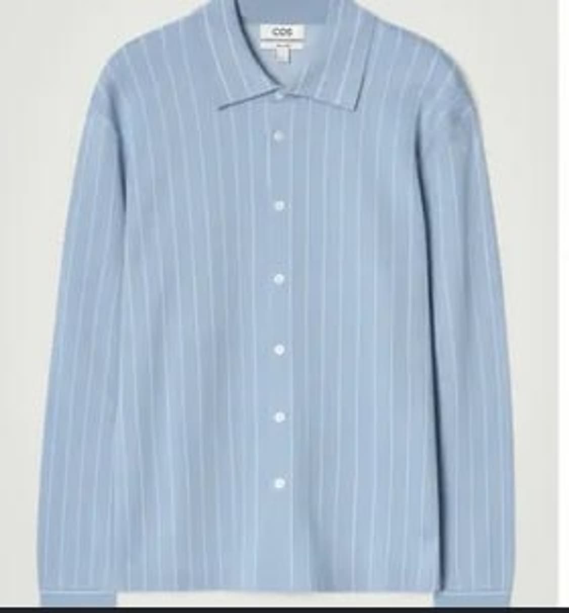 COS 코스 릴랙스드 스트라이프 니트 코튼 셔츠 가디건 S 상품이미지1