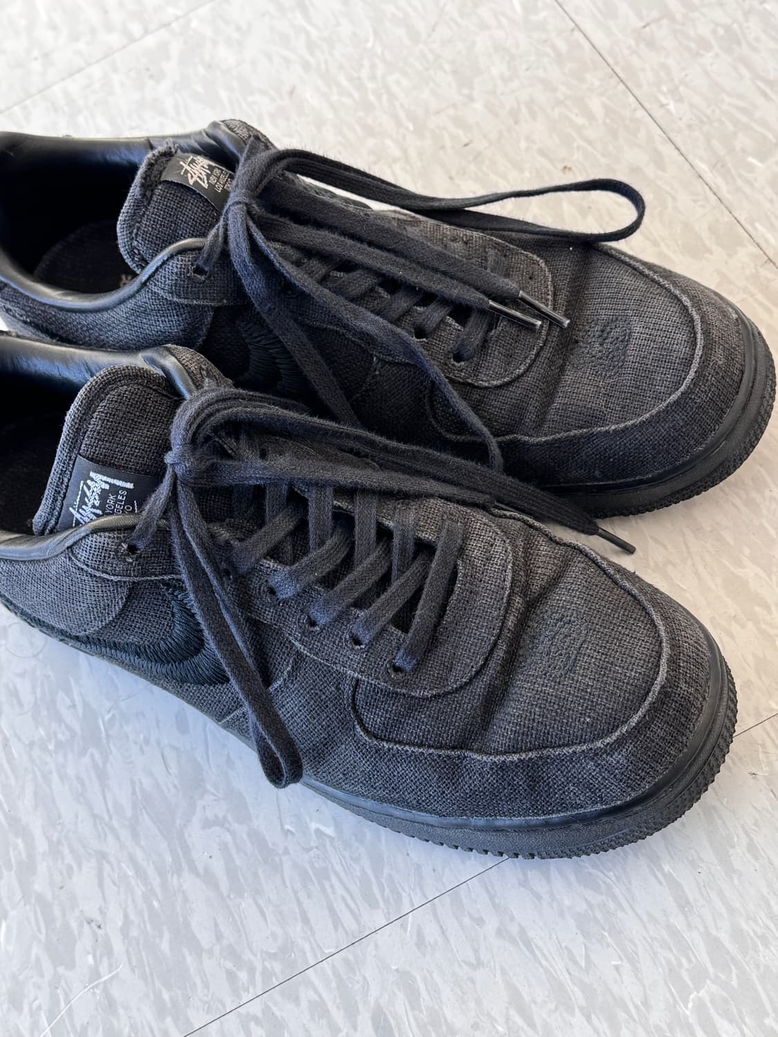 나이키 x 스투시 에어포스 로우 포실 블랙 295 상품이미지10