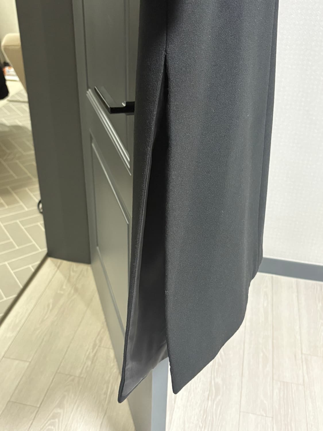 데꼬로소 테일러드 롱코트 블랙 상품이미지3