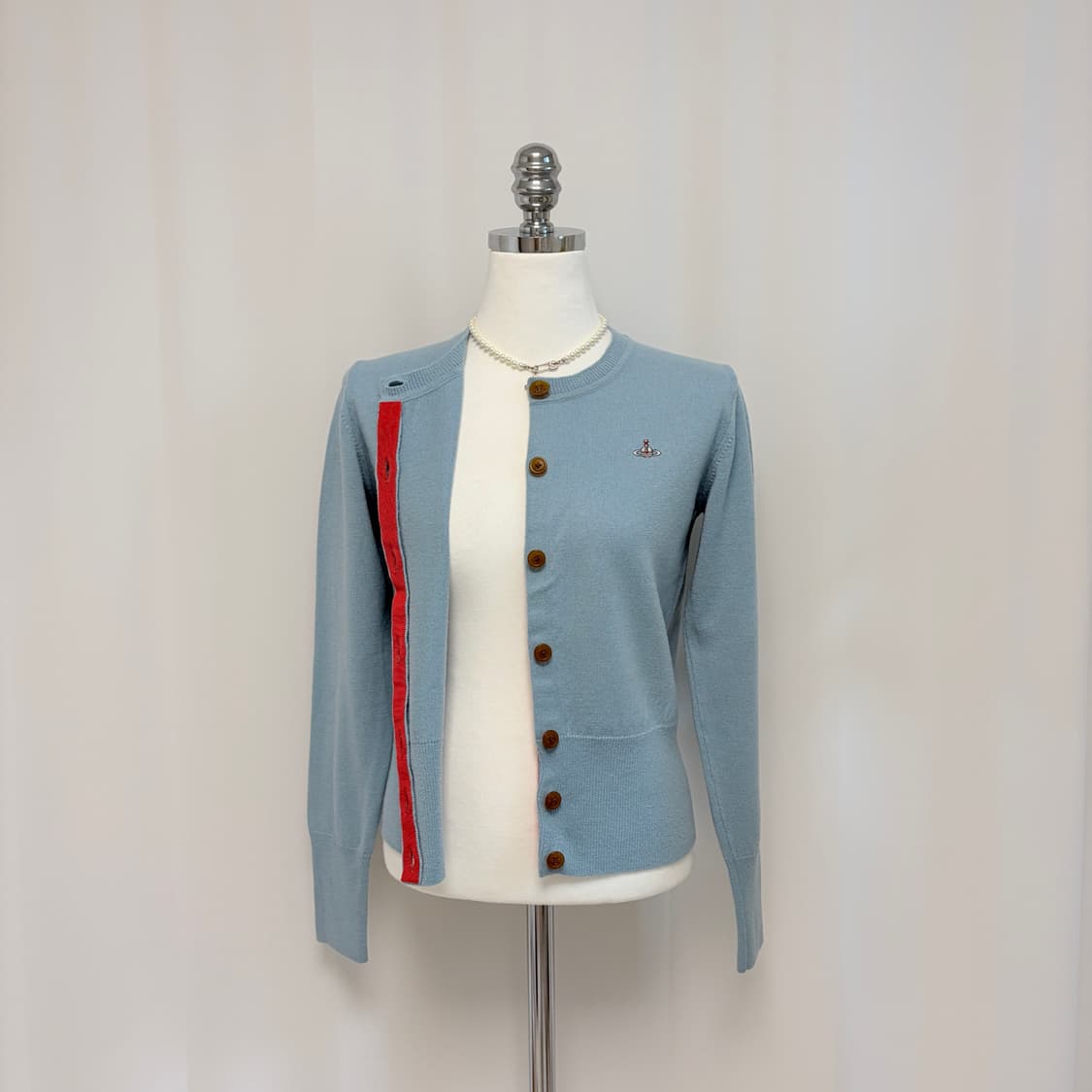 비비안웨스트우드 램스울 베이직 크루넥 카디건 상품이미지8