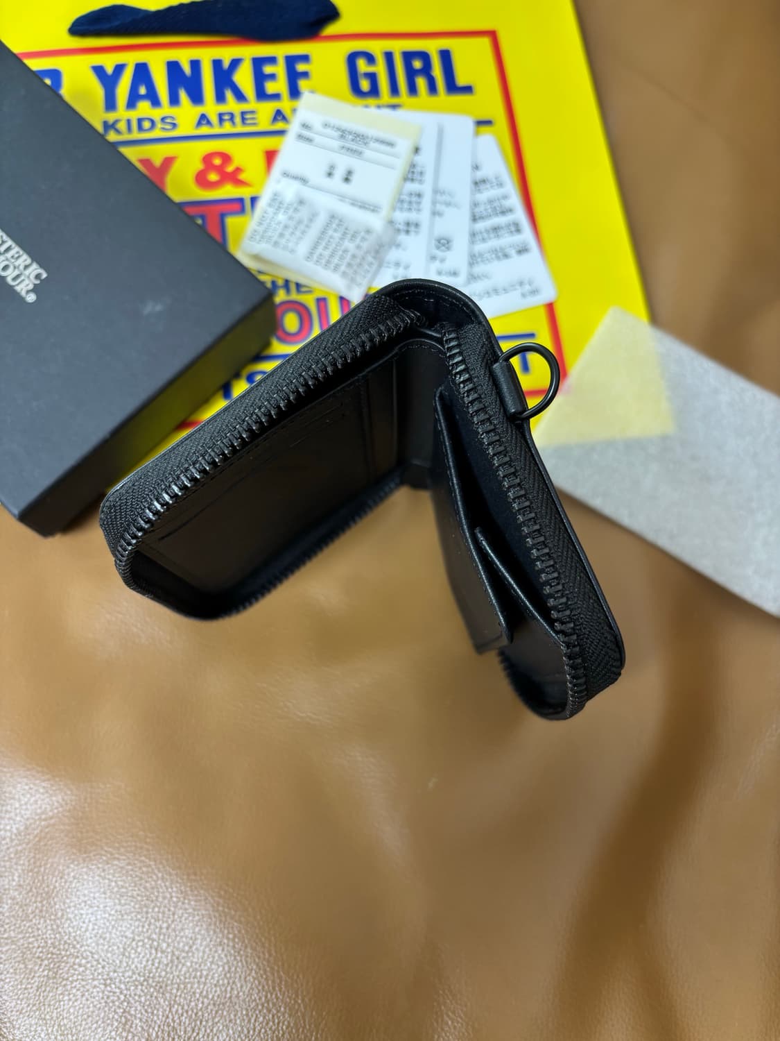 히스테릭글래머 스터드 라운드 월렛 지갑 블랙 상품이미지6