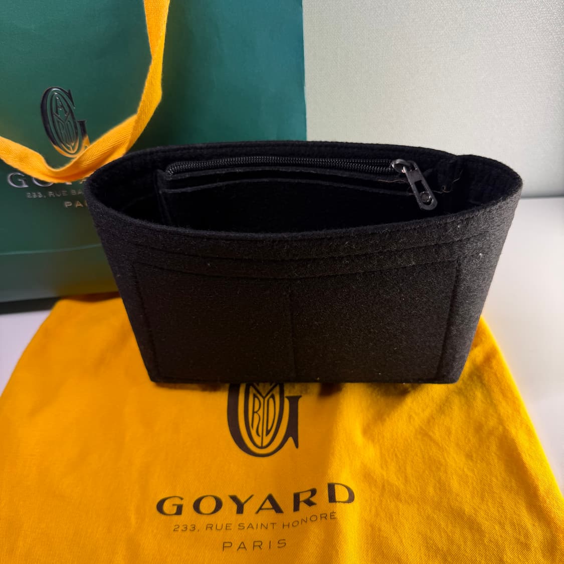 {풀구성} 고야드 미니앙주 블랙 카프 스킨 고야딘 캔버스 토트백 상품이미지9