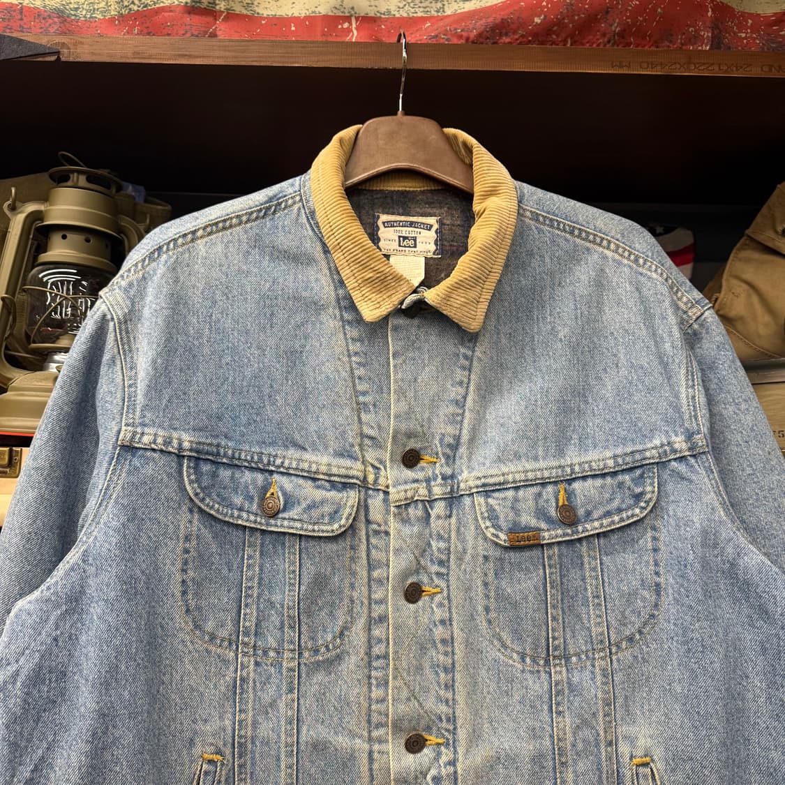 90s LEE 빈티지 리 101J 스톰 라이더 블랭킷 데님 자켓 N000 상품이미지4