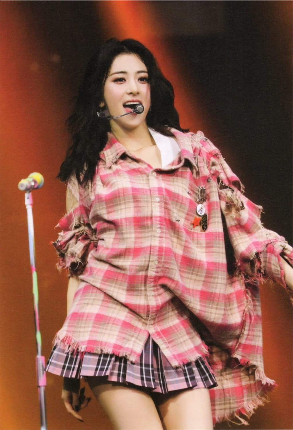S) R13 슈레디드 체크 셔츠 핑크 상품이미지7