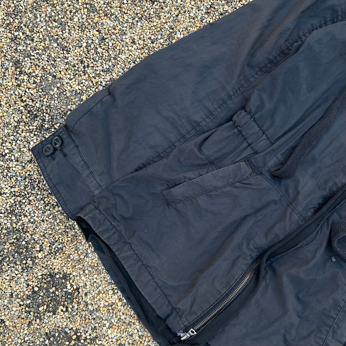 디젤(DIESEL) 블랙 후드 바람막이 자켓 상품이미지3