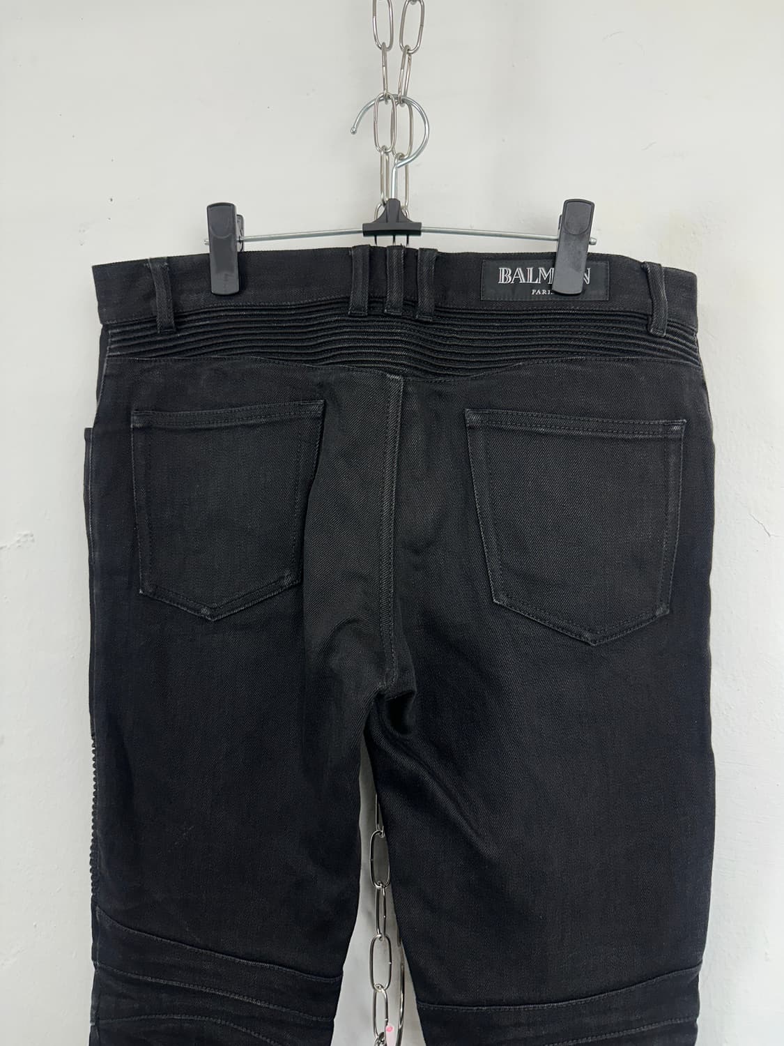 Balmain Coated Biker Denim Jeans 상품이미지4
