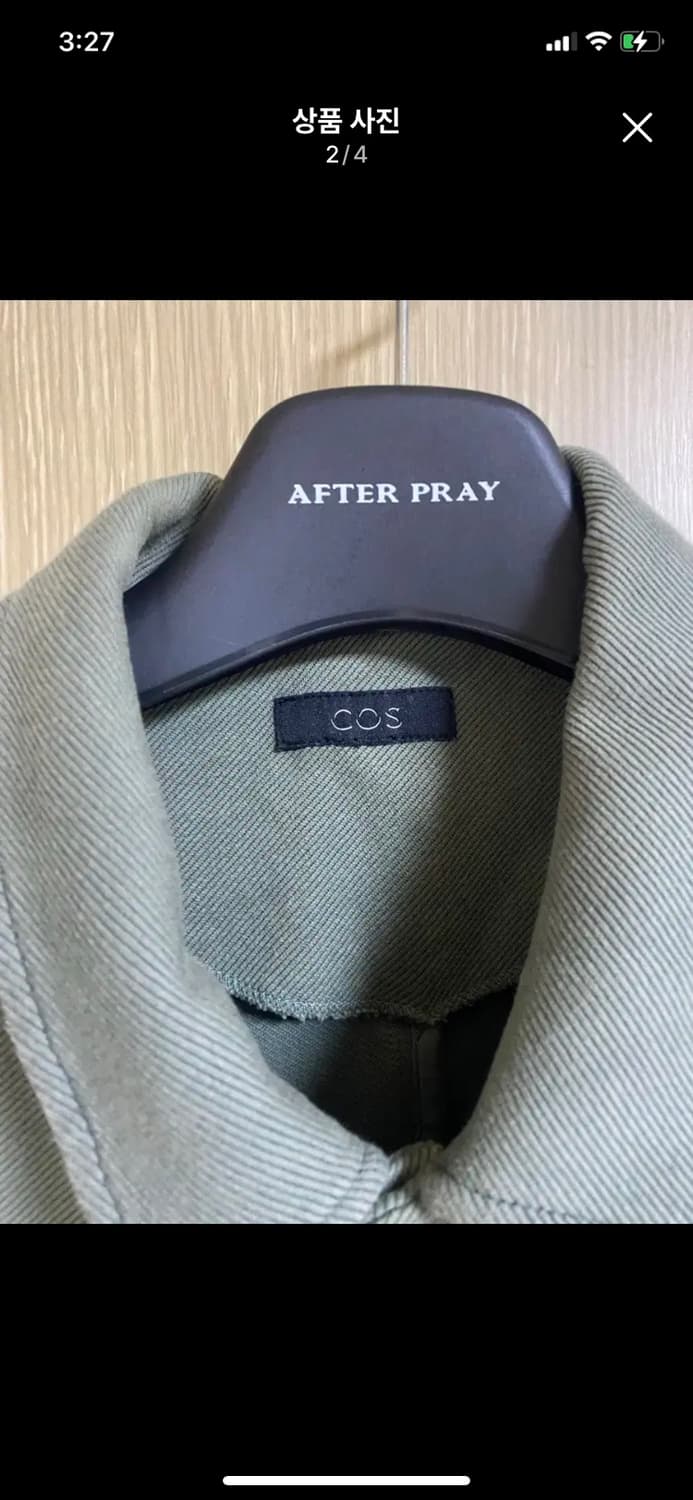 [COS] 코스 코튼 트윌자켓 세이지그린 자켓 상품이미지2