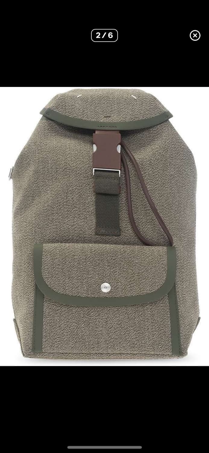 메종 마르지엘라 그린 캔버스 백팩  상품이미지3