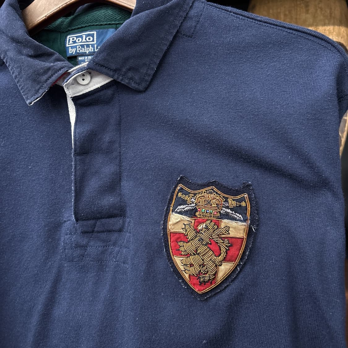 90s 폴로 랄프로렌 그리핀 쉴드 와펜 클래식 럭비셔츠 N932 상품이미지5