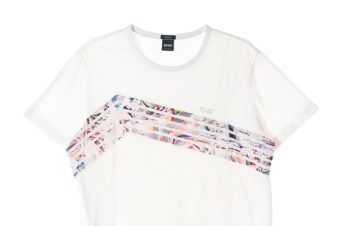 휴고보스 BOSS 그래픽 로고 코튼 반팔 티셔츠 XL 상품이미지3