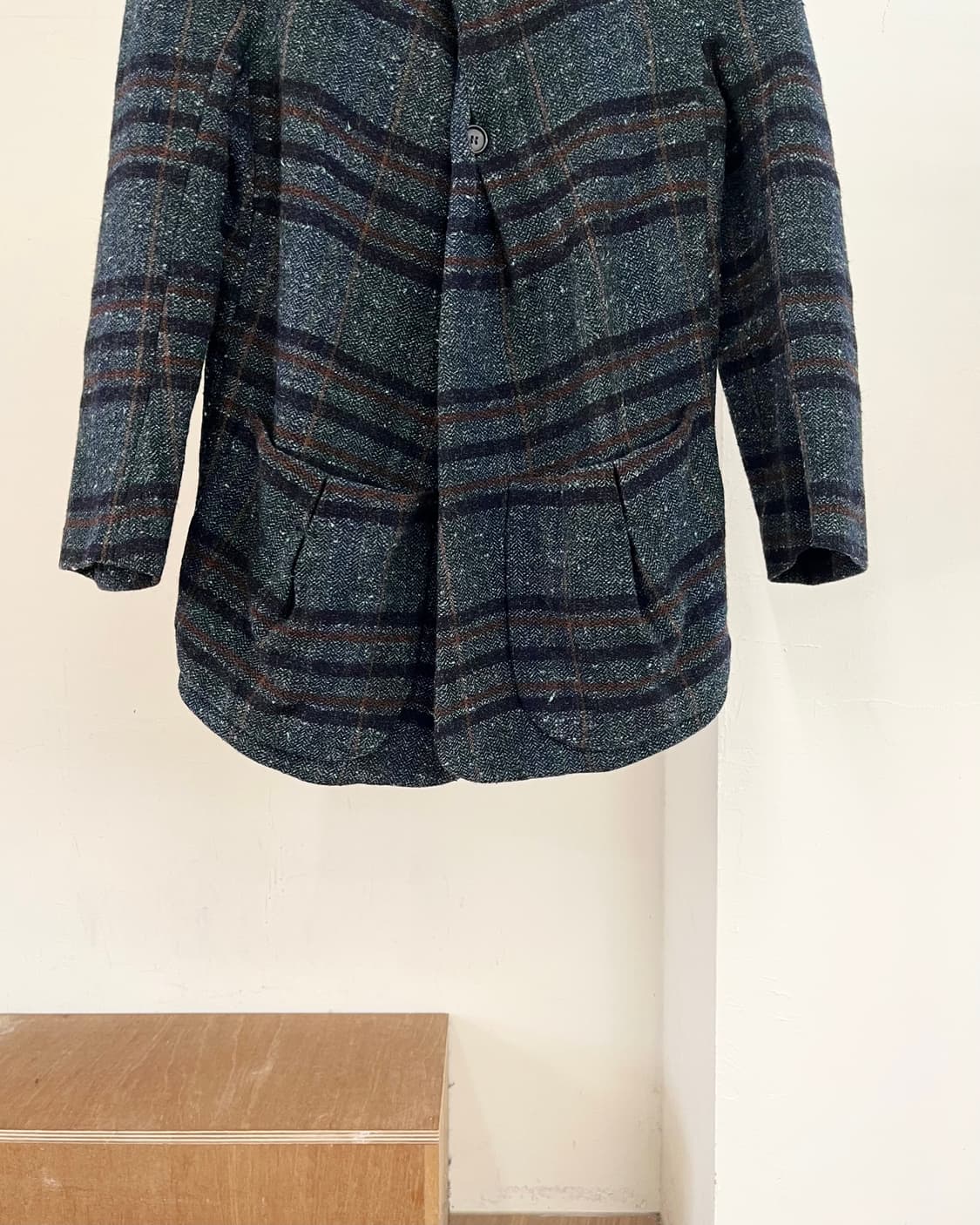 마르니 블루 트위드 라운드 넥 자켓 상품이미지4