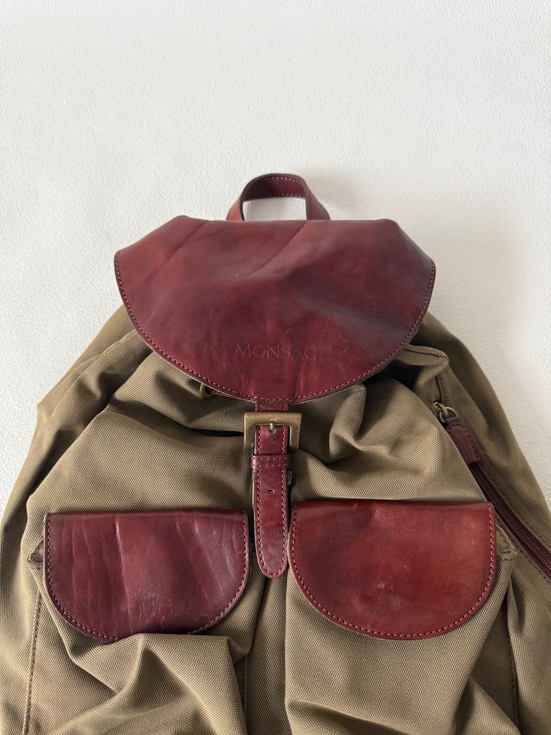 MONSAC 레더&원단 백팩 상품이미지2