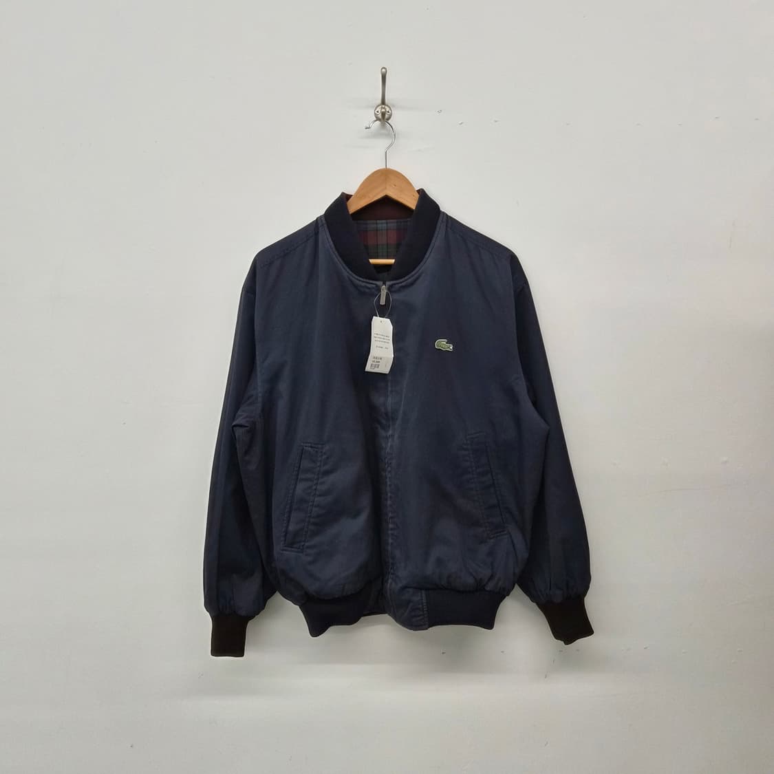 라코스테 리버시블 체크 네이비 자켓 남녀공용 L 상품이미지6