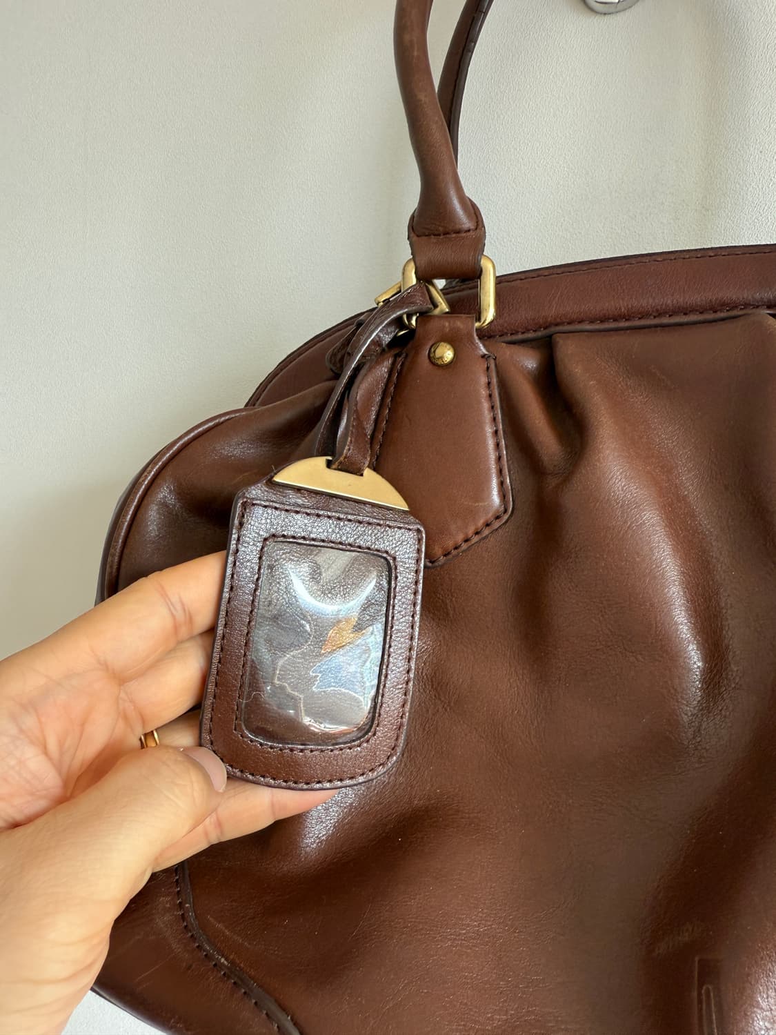 NICOLE ST GILLES 레더 토트백 상품이미지2