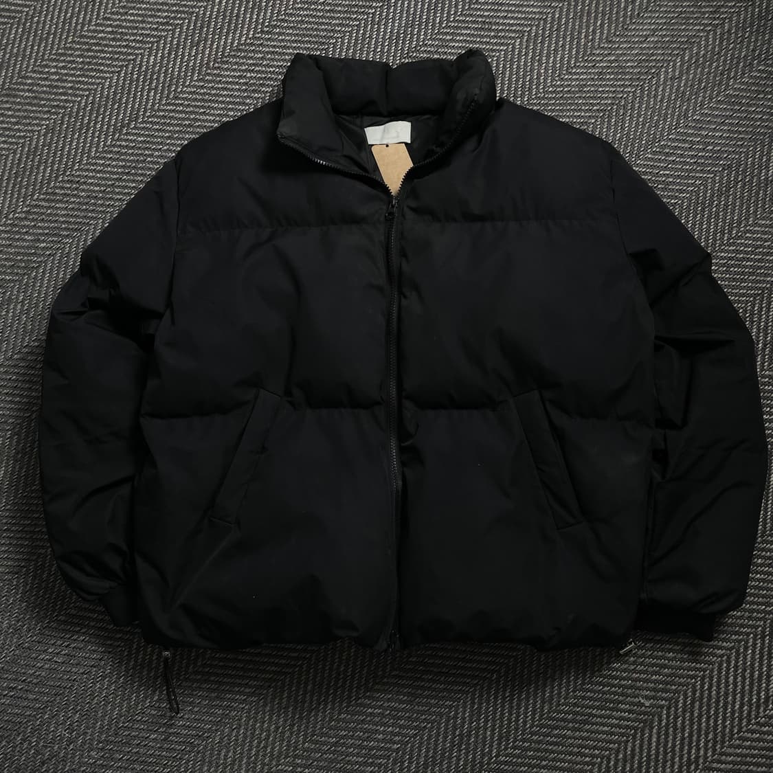 무드인사이드 미니멀 푸퍼 패딩 점퍼 블랙o 4559 상품이미지1