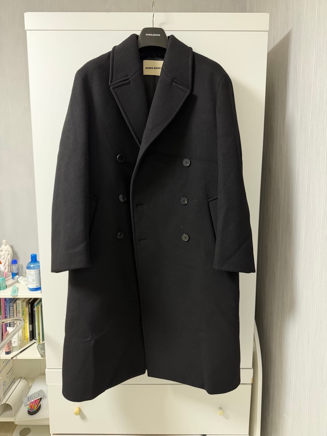 인사일런스 캐시미어 더블 롱 코트 상품이미지4