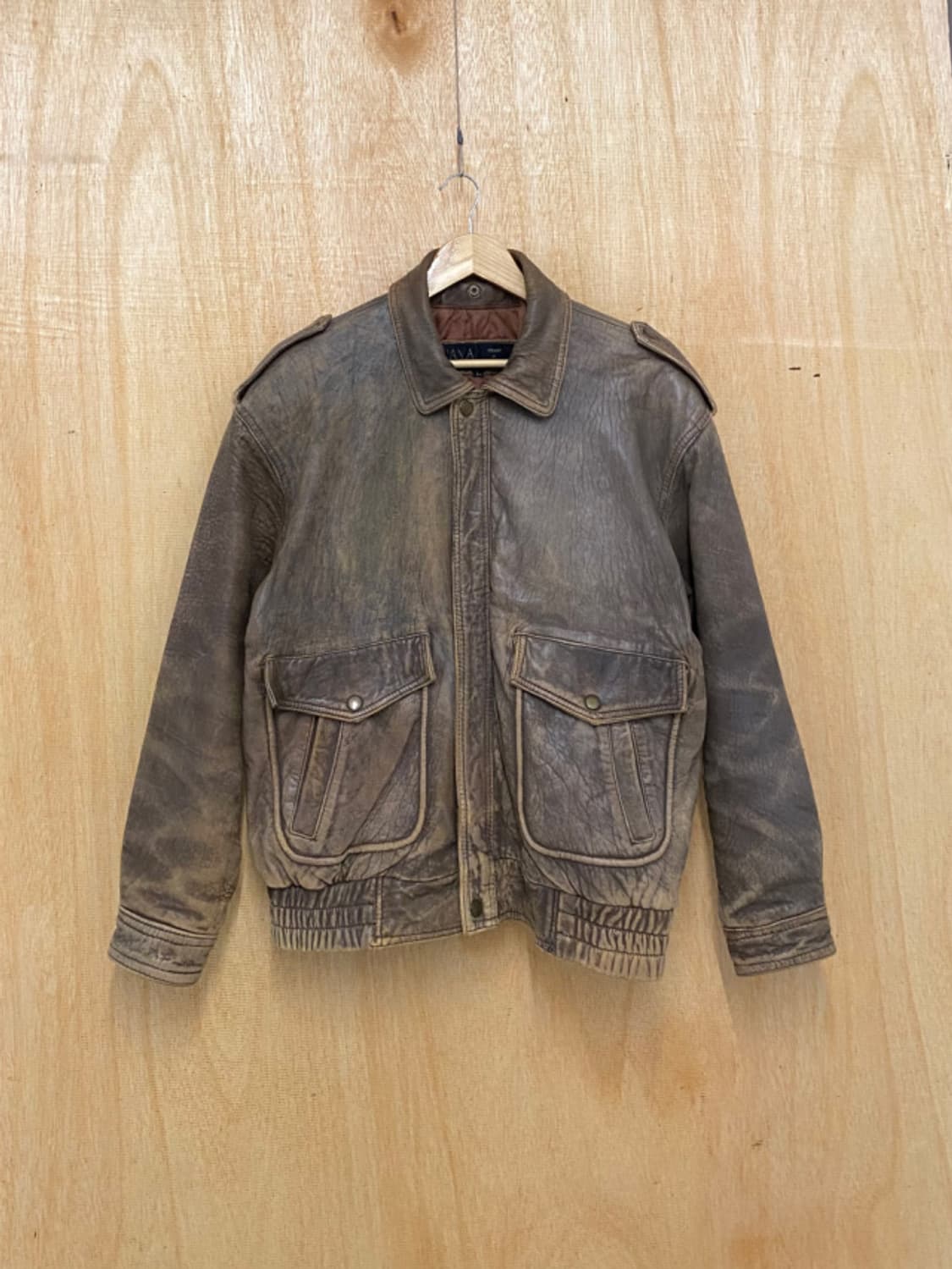 VTG hard faded G-1 leather jacket  상품이미지3