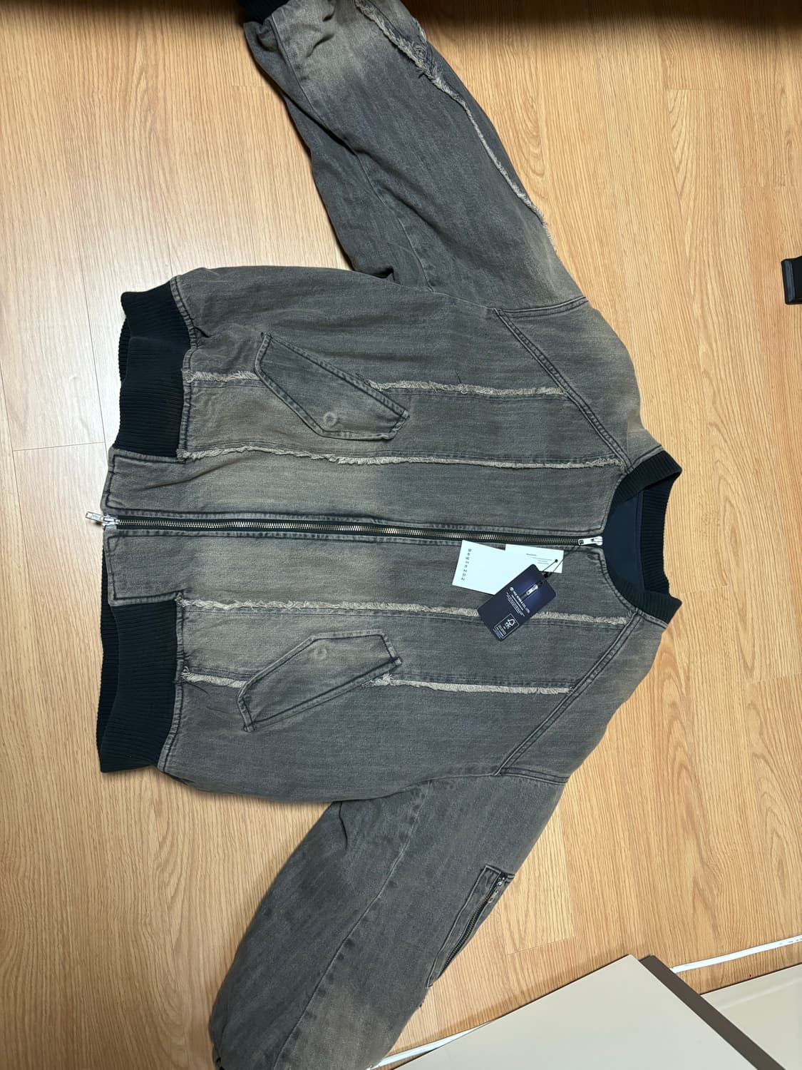 비긴202 Cut Off Vintage Denim Ma-1 상품이미지1