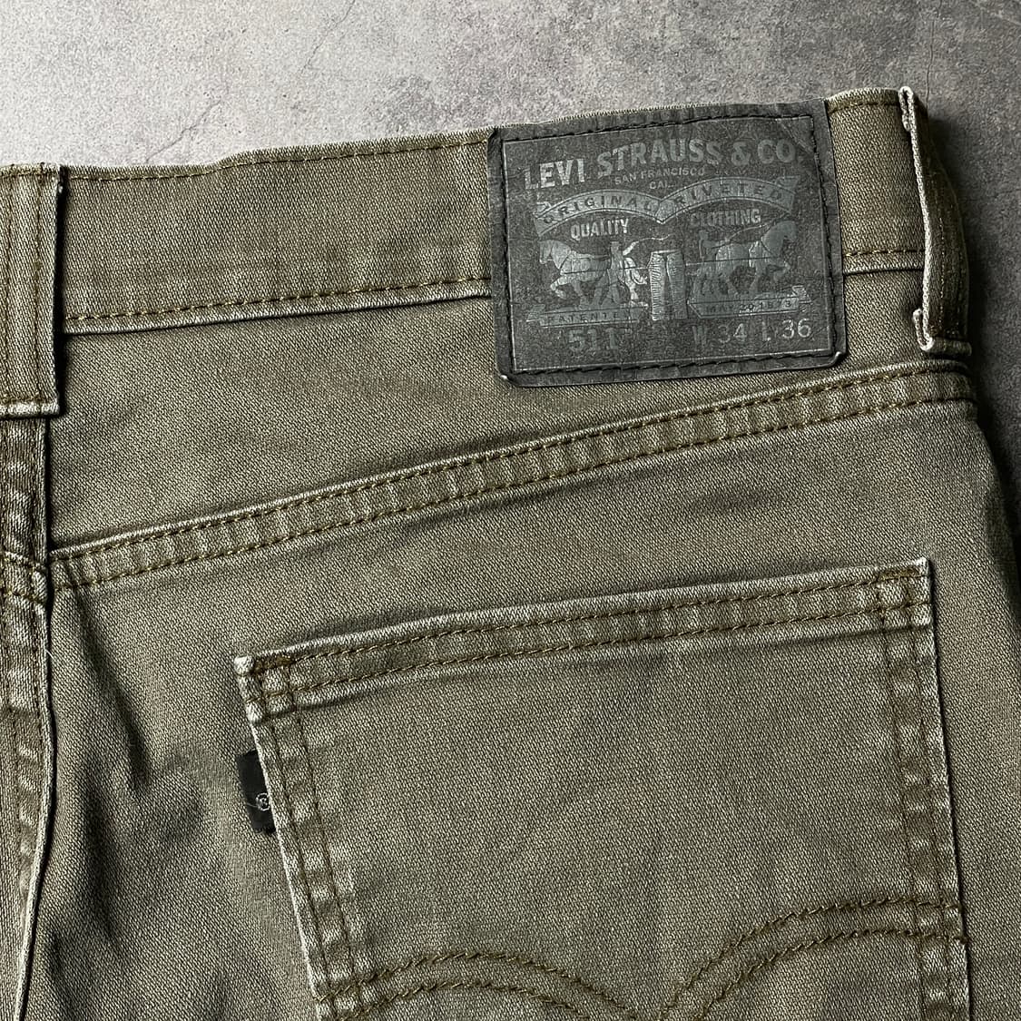 LEVI'S 리바이스511 빈티지 카키 슬림핏 하프팬츠 A01173 상품이미지7