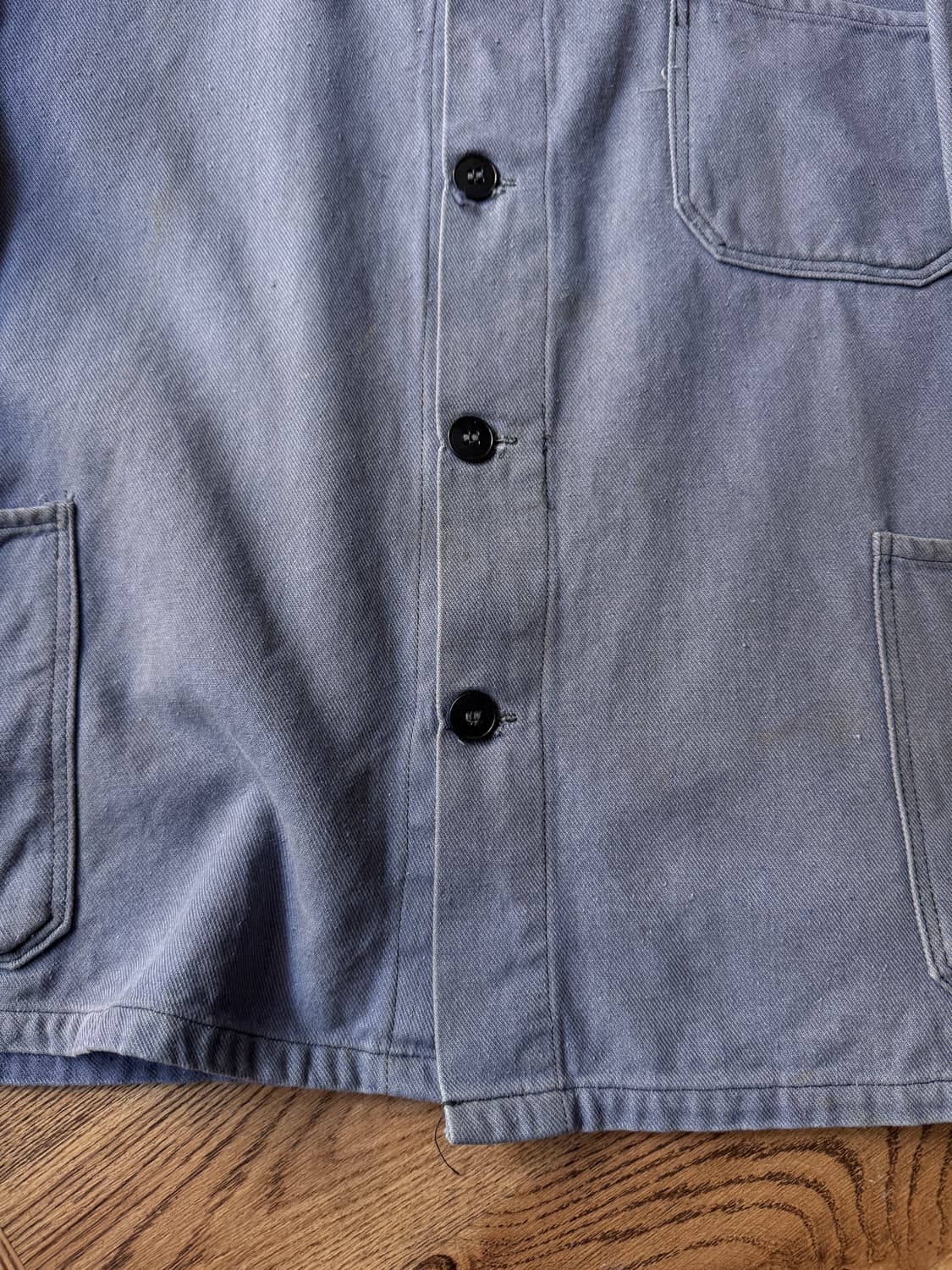 [L]90's 빈티지 페이딩 트윌코튼 프렌치 워크 자켓 상품이미지4