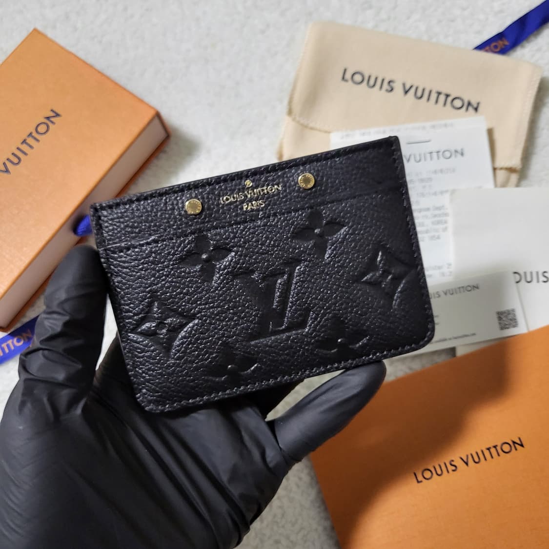 [1회착용/풀구성] 루이비통 앙프렝뜨 카드홀더 카드지갑  상품이미지2