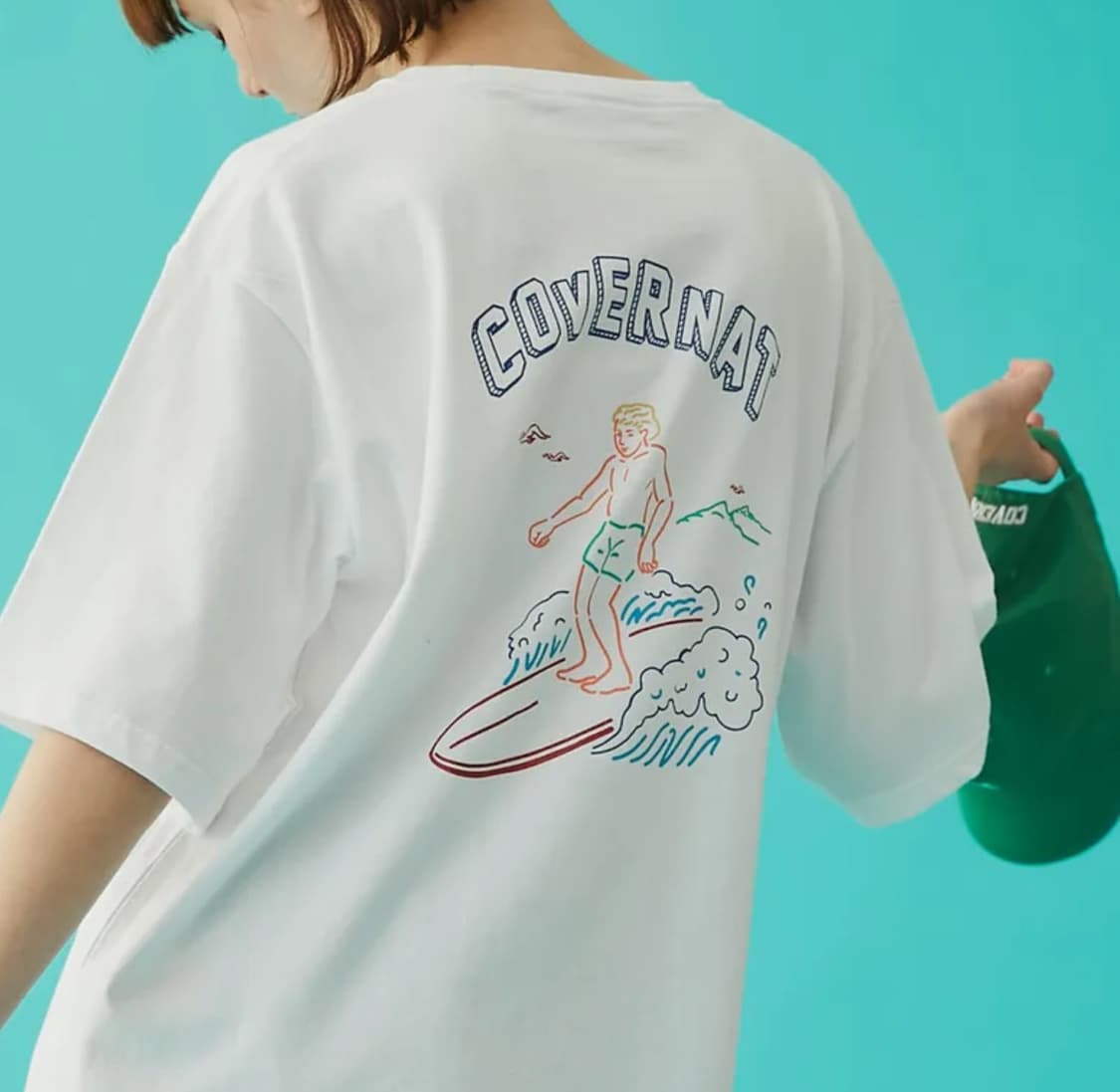[XL] Covernat 커버낫 서퍼맨 미사용 화이트 반팔티 상품이미지5