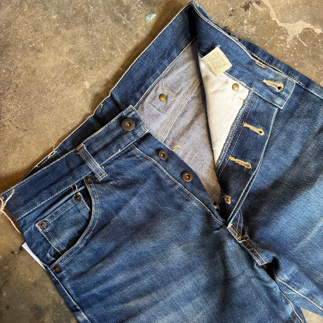 일본 에비수 신치백 셀비지 데님 팬츠 상품이미지6