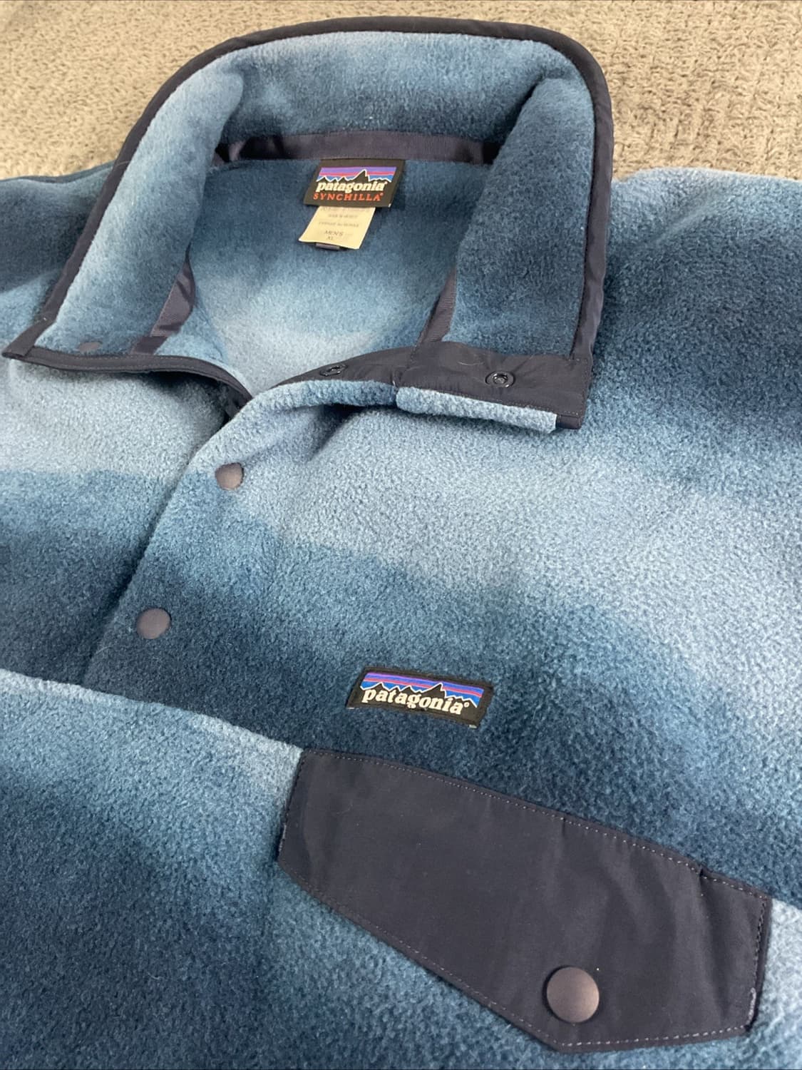 15SS 파타고니아 신칠라 스냅-T 블루 그라데이션 멕시코 상품이미지3