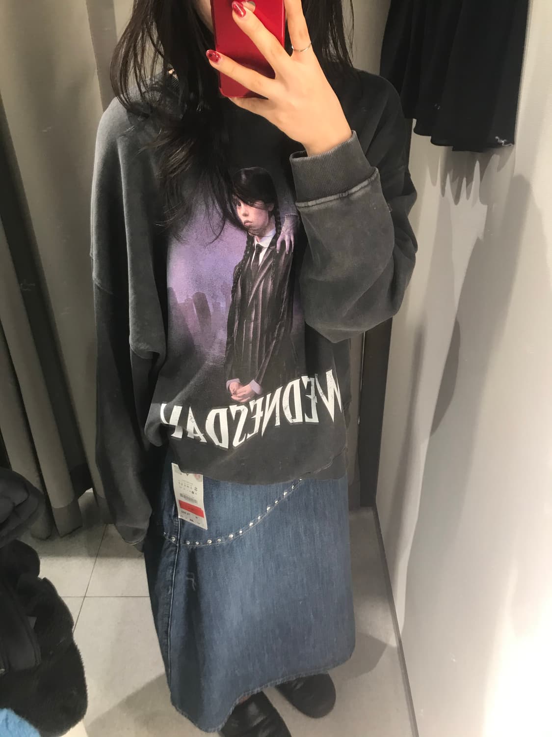 자라 (zara) 웬즈데이 맨투맨 상품이미지1