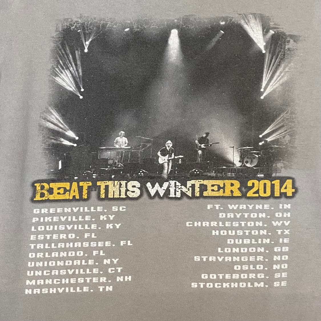 미국 빈티지 브래드 프레슬리 2014 투어티 락티셔츠 반팔티 상품이미지6