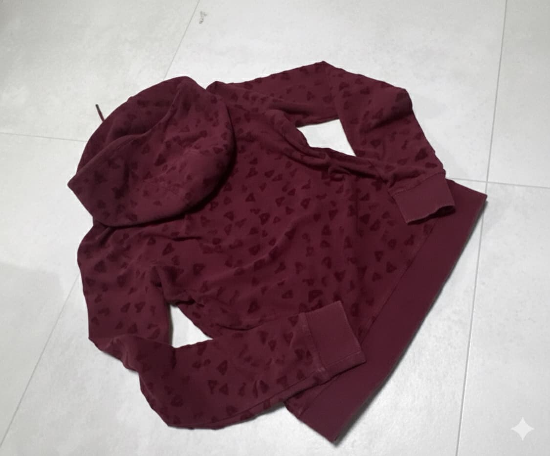 게스 빈티지 애니멀 Y2k 와인 후드집업 상품이미지10