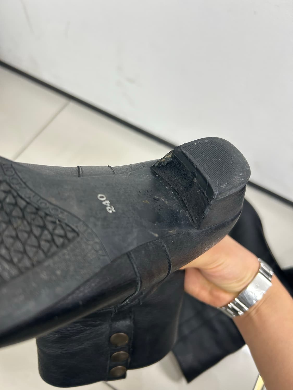 빈티지셔링부츠 가죽주름부츠 상품이미지6